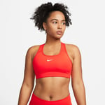 Nike Swoosh Sports-BH - Rød/Hvit unisex