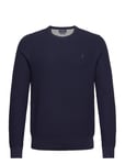 Textured Cotton Crewneck Sweater Sport Knitwear Round Necks Navy Ralph Lauren Golf