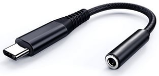 USB-C til 3.5 mm jack adapter - Sort