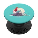PopSockets Disney The Little Mermaid Ariel Shore Dream Teal Background PopSockets PopGrip: Swappable Grip for Phones & Tablets