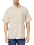 JACK & JONES Men's Jcoclassic Oxford Shirt Ss Relaxed Sn, Cobblestone/Detail: Solid, XL