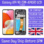 Samsung Galaxy A14 4G SM-A145R LCD Screen Display Touch Digitizer + Frame