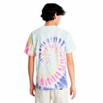 Kortærmet T-shirt til Mænd Vans Rainbow Spiral Cyan XL