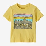 Patagonia Baby Fitz Roy Skies T-Shirt Milled Yellow 6-12mnd