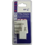 BT Phone Socket 2-Way Adapter Splitter Telephone Fax Modem 871578 K2HR