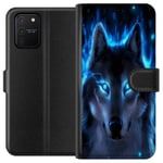 Samsung Galaxy S10 Lite Svart Plånboksfodral Blå Varg