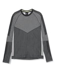 Nike M NSW TCH PCK Top LS Knit SC T-Shirt à Manches Longues Homme, Black/Summit White/Volt, FR (Taille Fabricant : XL)
