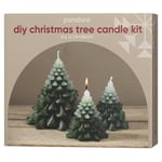 DIY-kit Julgransljus – gjut 3 vackra granar till julen