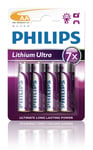 Philips Lithium Ultra Battery FR6LB4A - non-rechargeable batteries (Lithium, Cylindrical, AA)