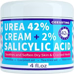 Urea Cream 42 Percent for Feet - 42% Urea Foot Cream with 2% Salicylic Acid & Hy