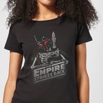 Star Wars Boba Fett Skeleton Women's T-Shirt - Black - M - Black