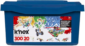 KNEX 80202 Model Building Fun Tub Set, 3D Educational Toys for Kids, 300 Piece 