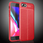 Apple iPhone SE (2nd Gen 2020) Leather Texture Case Navy