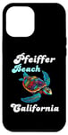 Coque pour iPhone 12 Pro Max Vacances en famille à Pfeiffer Beach avec Turtle California