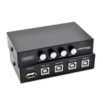 4 Port USB 2.0 Scanner Printer Manual Sharing Switch Box Hub For Keyboard Camera