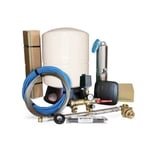 E.M.S Djupbrunnspumpspaket DX 2-45T 3" 45 liter/min 3X400V djup 90 meter med hydropress i glasfiber 60 liter