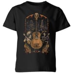 Coco Guitar Poster Kids' T-Shirt - Black - 9-10 Years