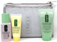 Clinique Gift Set Liquid Face Soap Claryfing Lotion Moisturizing Gel - New