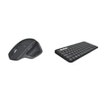 Logitech MX Master 2S Bluetooth Edition Wireless Mouse, Multi-Surface, Hyper-Fast Scrolling & Pebble Keys 2 K380s, Multi-Device Bluetooth Wireless Keyboard with Customisable Shortcuts