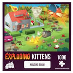 Exploding Kittens Jigsaw Puzzles for Adults - Housing Boom - 1000 Piece Jigsaw Puzzles For Family Fun & Game Night