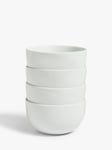 John Lewis ANYDAY Dine Tall Cereal/Soup Bowls, Set of 4, 14.5cm, White