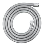 GROHE VitalioFlex Trend - Smooth Shower Hose 2 m (Tensile Strength 50 kg, Pressure Resistance Up to 5 Bar, Heat Resistance 70°C, Universal Connection G 1/2" x 1/2"), Chrome, 22113000