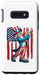 Galaxy S10e Uncle Sam Playing Golf 4th of July Golfing American Flag Case