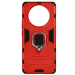 Case for Realme 11 Pro and 11 Pro Plus, Hybrid with Ring Support, Red