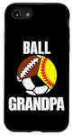 iPhone SE (2020) / 7 / 8 Ball Grandpa Funny Softball Soccer Football Grandpa Case