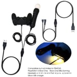 Dual USB Charging Cable for PS VR Move PS4 PSVR Xbox One/Elite Gaming Headsets