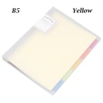 File Folder Index Folders Ring Binder Yellow B5