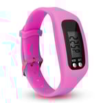 Vuxna Barn Smart Steg Räkna Fitness Klocka Armband Stegräknare pink 25*4*1.5cm