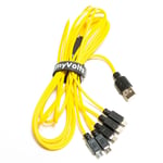 5-way power splitter Roland Boutiques Yellow