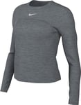 Nike FB4297-084 W NK Swift ELMNT DF UV CRW Top Sweatshirt Femme Smoke Grey/LT Smoke Grey/Reflective Taille M