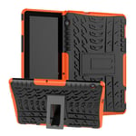 Huaweri MediaPad T5 hybridskal med halkskydd - Orange