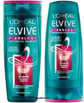 L'Oreal Elvive Fibrology Thickening Shampoo BIG 400ml AND Conditioner 300ml