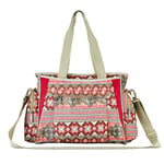 ARMAC Boho Style Handbag Canvas Mommy Bag Large Capacity Messenger Bag