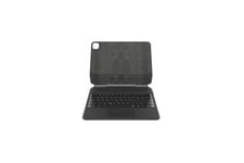 Belkin Connect Pro - tangentbord och foliefodral (skyddsfodral) - med magnetiskt stativ - med pekplatta - QWERTZ - tysk Inmatningsenhet