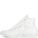 Converse Unisex Chuck Taylor Ct A/S Lthr Hi Low Sneakers, Monochrome White, 18 UK