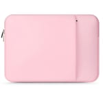 Tech-Protect MacBook / Laptop Neopren Sleeve 13-14&quot; (34 x 24.5 cm) med Ekstra Lomme - Pink