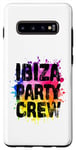 Coque pour Galaxy S10+ Ibiza Party Crew coloré | Citation de vacances d'équipe 2024