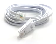MainCore 2m Long BT Plug to RJ11 Home Telephone Cable 4 pin (Available in 2m, 3m, 5m, 10m) (2m)