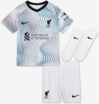 Nike Baby/toddler Football Kit Liverpool F.c. 2022/23 Away Fanikauppa jalkapallo WHITE/BLACK