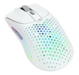 Glorious Gaming Model O 2 Wireless Gaming Mouse - Hybrid 2.4GHz & Bluetooth Wireless, 68g Superlight, Long Battery Life, 26k BAMF 2.0 Sensor, RGB, Ambidextrous, 6 Buttons, PTFE Feet - White