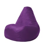 Bean Bag Bazaar Kids Gaming Chair, Indoor Outdoor Bean Bags, Purple, 69cm x 59cm, Large, 1 Pack