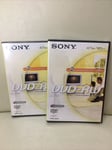 2Sony DVD + RW 4.7GB/120 Min New Sealed X2