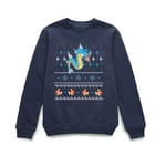 Pokemon Gyarados Christmas Jumper - Navy - XS - Navy