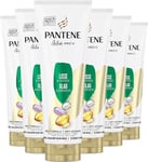 Pantene Active Pro-V Lisse & Soyeux, Après-shampoing au complexe protecteur à la kératine, 200 ml, lot de 6