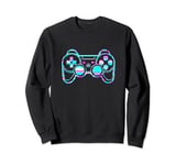 Colorful Gamer Controller Design Video Game Lover Design Sweatshirt