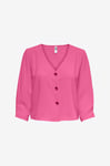 JDY - Blus jdyLion 3/4 Short Shirt Wvn - Rosa